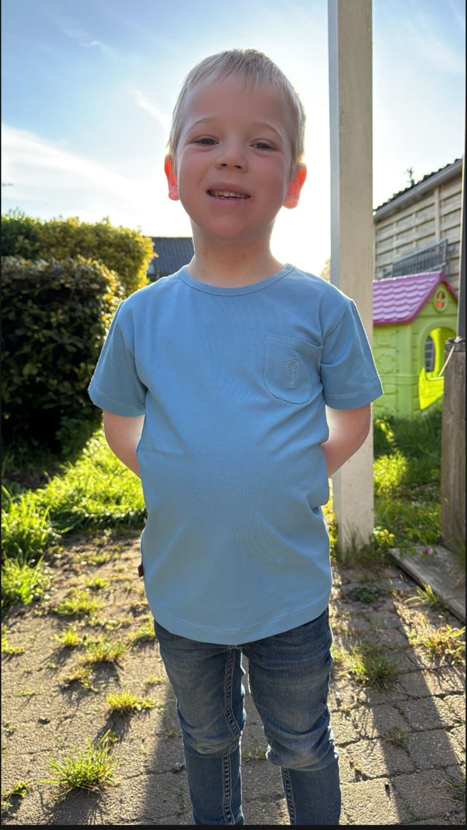T-shirt azur