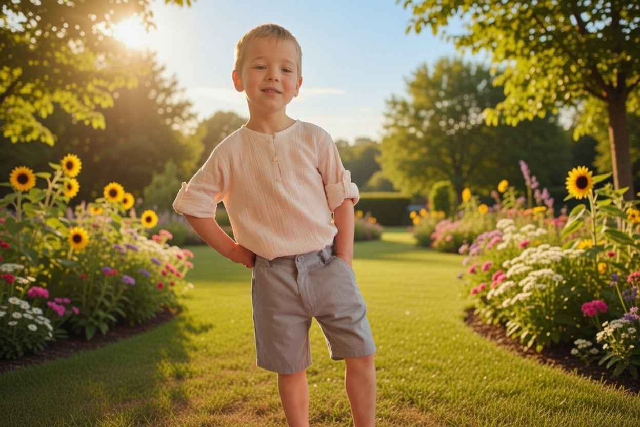 gecombineerd met bermuda linnen short